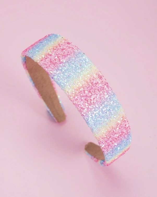 Featured image for “Girls' Colorful Gradient Glitter Headband”