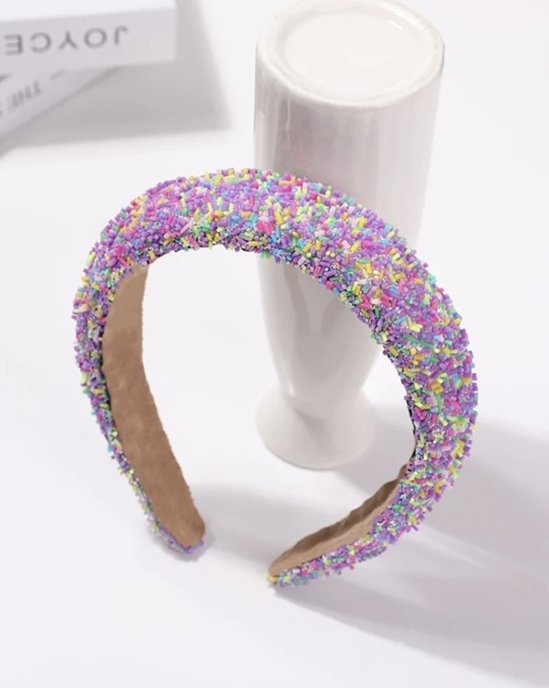 Featured image for “Girls Sprinkle Decor Headband Purple”