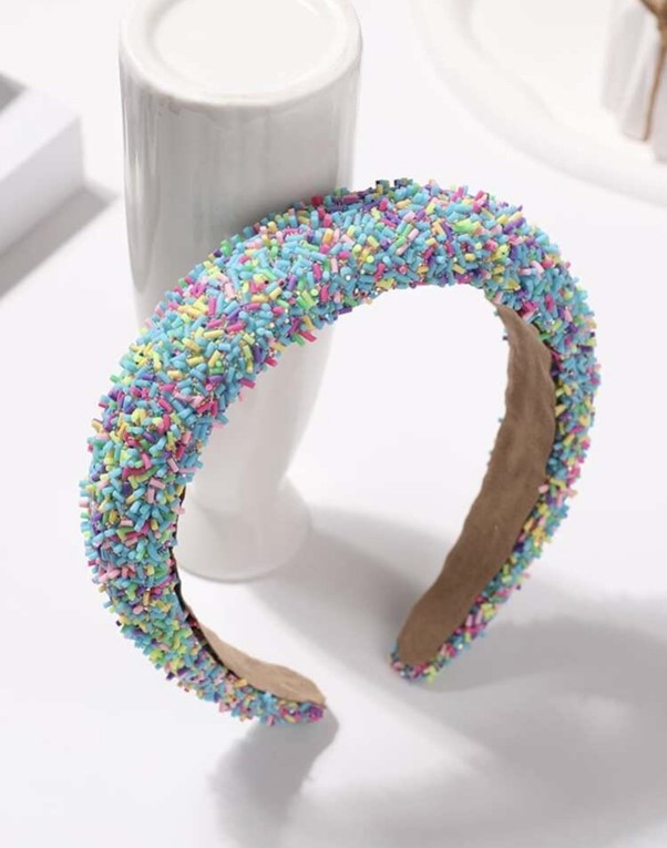 Featured image for “Girls Sprinkle Decor Headband Blue”